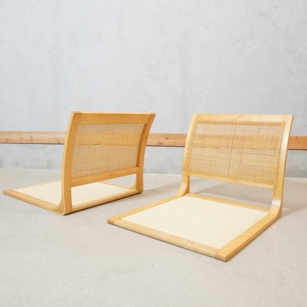 天童木工(TENDO)の原好輝デザインの座椅子/T-5559-ST 2脚セットです