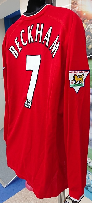 マンチェスターU（H)01/02 長袖 ベッカム＃7 +パッチ付。