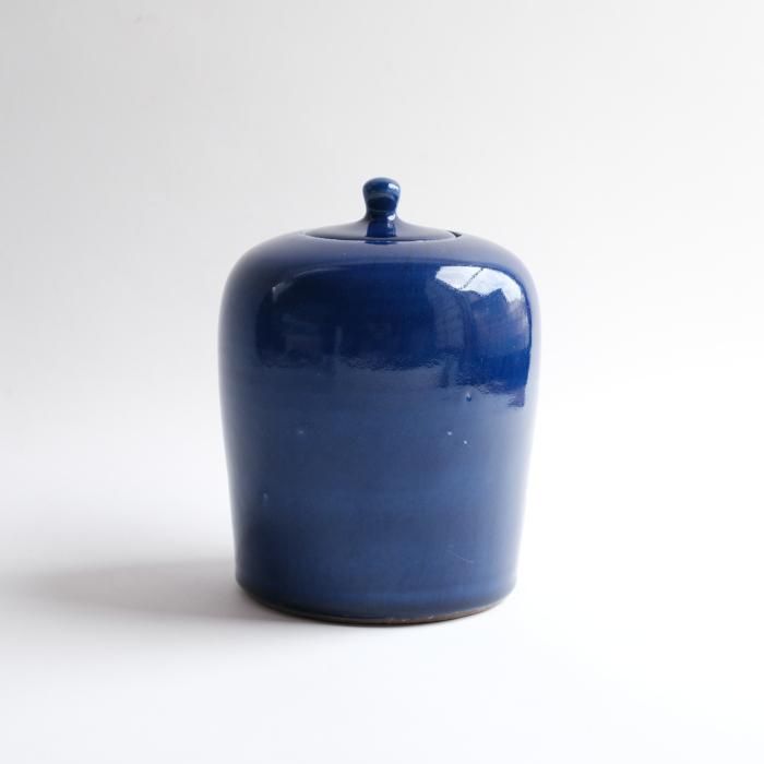 瑠璃釉飾壺 - わより