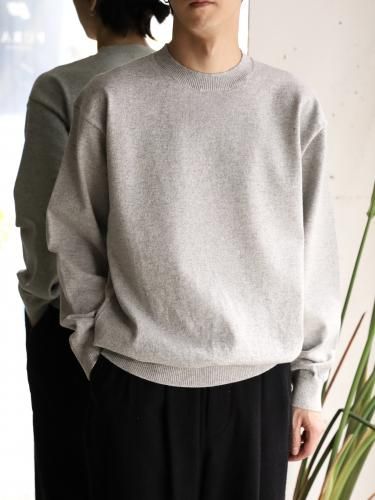 YONETOMI RIGID CASHMERE KNIT P/O - GRAY - PURAS