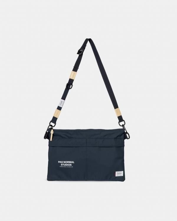 パスノーマルスタジオ× Porter フレームバッグ ネイビー 【美品】 パス