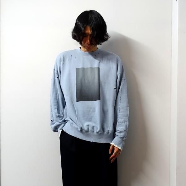 stein(シュタイン)/OVERSIZED REBUILD SWEAT LS/Blue grey 通販