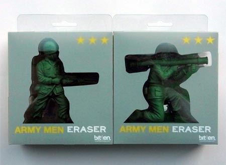 総員、前方の文字を攻撃せよ！ 超リアルなアーミーメン消しゴム - 価格