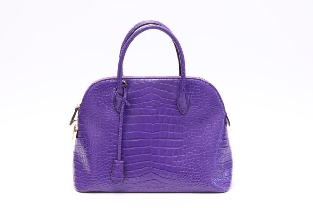 クロコ風バッグ （パープル） - Fleur accesories shop