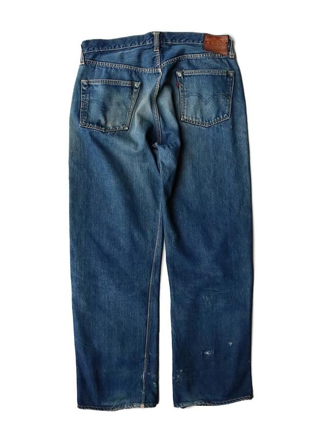 50s LEVIS 501XX WITH LEATHER PACH GOOD COLOR SIZE W33 - MATIN