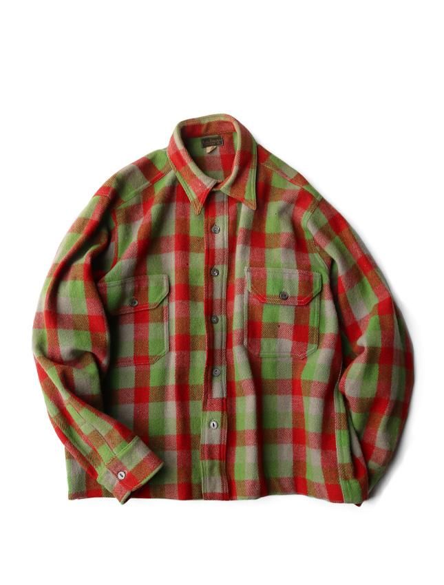 30s LL BEAN WOOL SHIRT SIZE 17 MOD | ビンテージウールシャツ