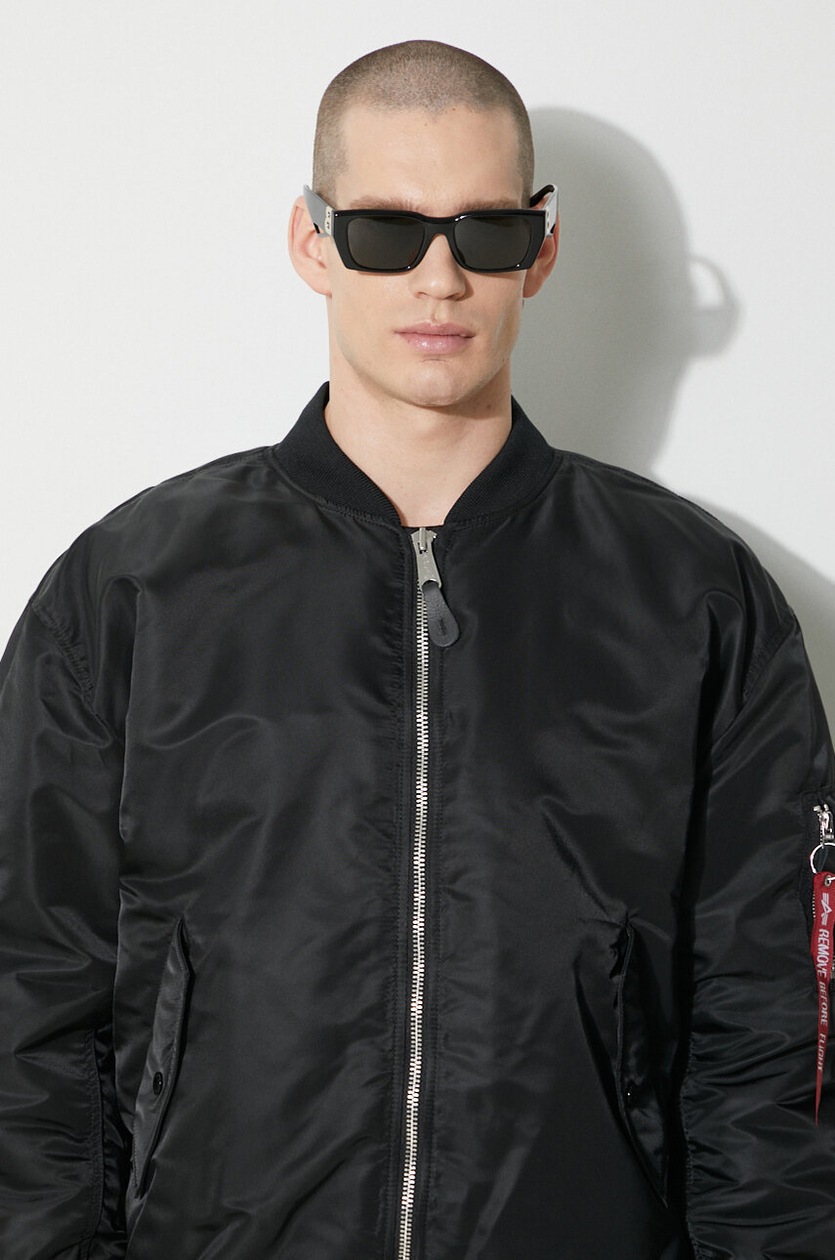Alpha Industries bomber jacket MA-1 CS men's black color 136136 at