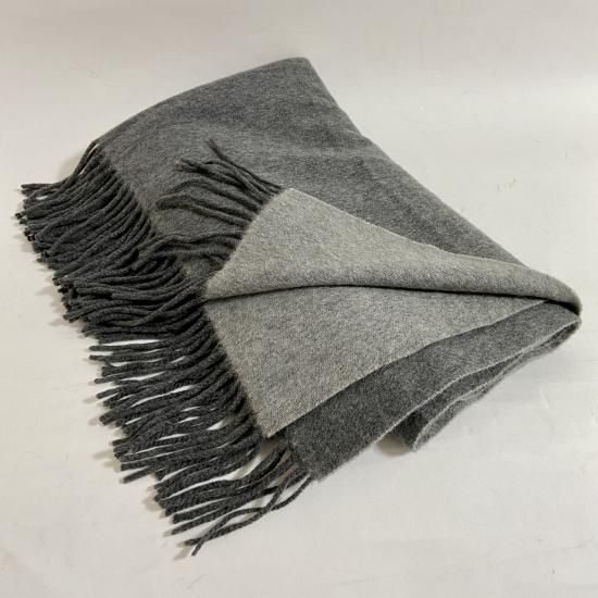 YSL】イヴサンローラン マフラー グレー 【中古】【レディース】【メンズ】