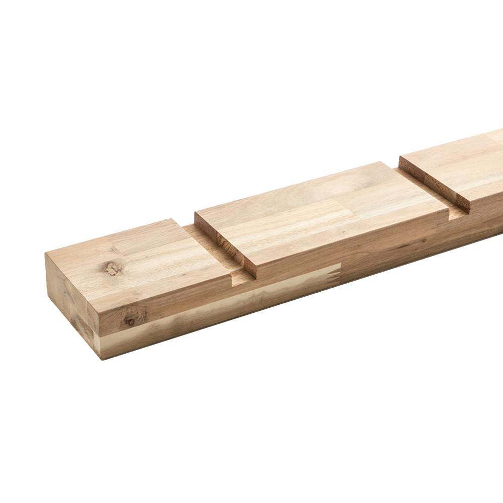 アカシア集成材 ツーバイ材 2×4 ツーバイ材用溝付き支柱 幅89mm 長さ
