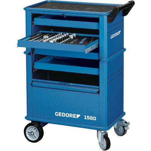 CAINZ-DASH】ゲドレー社 ツールトロリー 引出4段 45x4 6627550