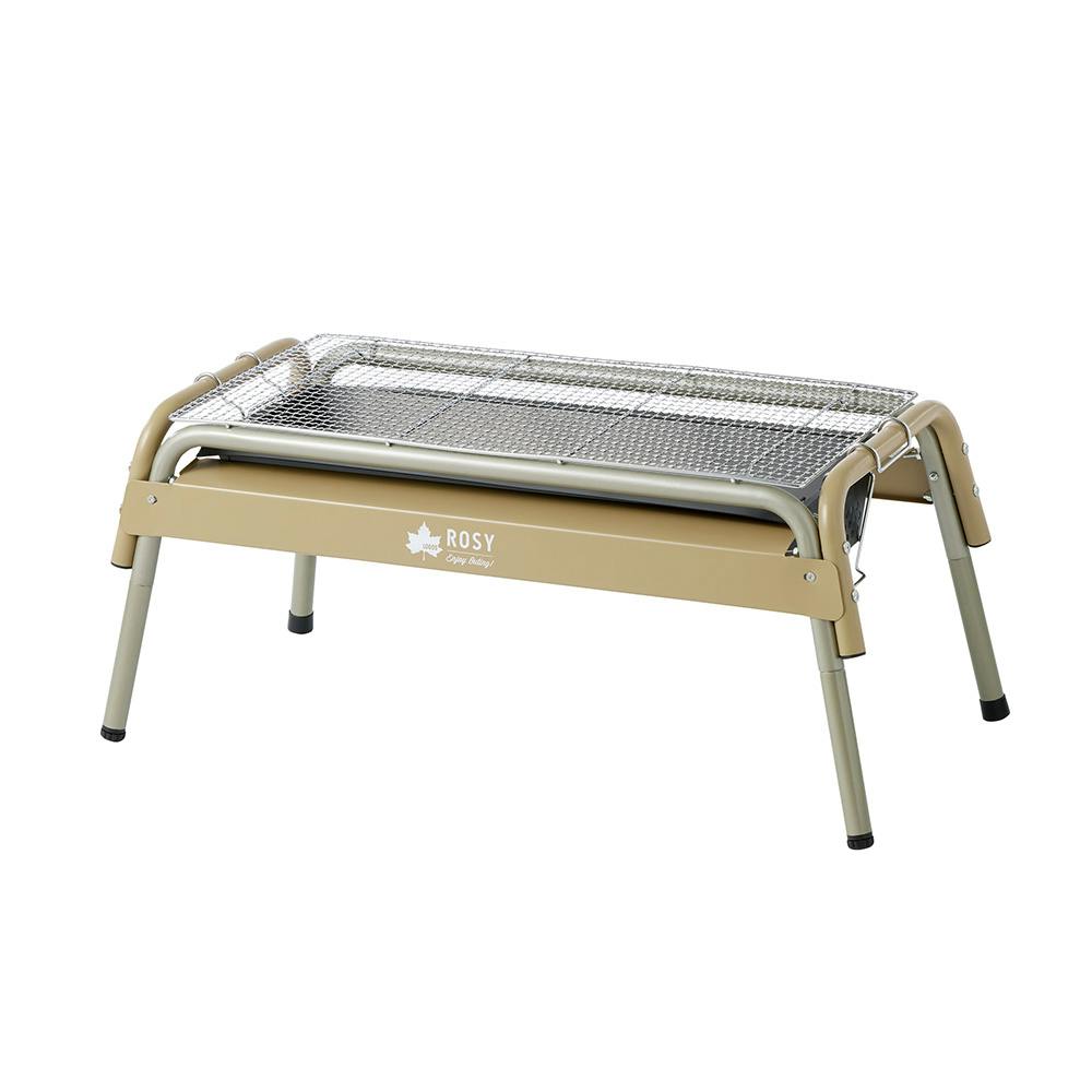 ロゴス LOGOS ROSY チューブグリル ベージュ | キャンプ・バーべ