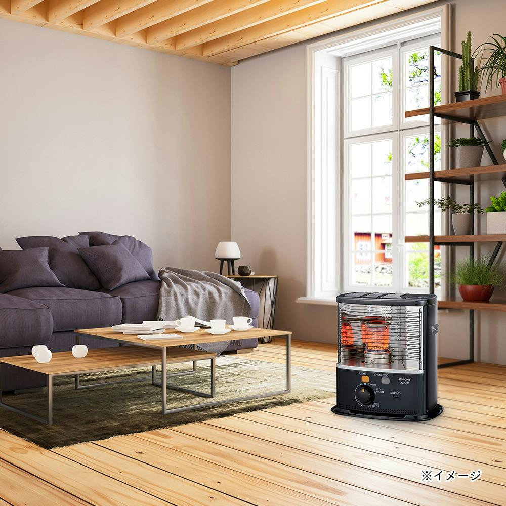 コロナ 反射式石油ストーブ 鉄筋8畳木造6畳ダークグレー RX2223Y-HD