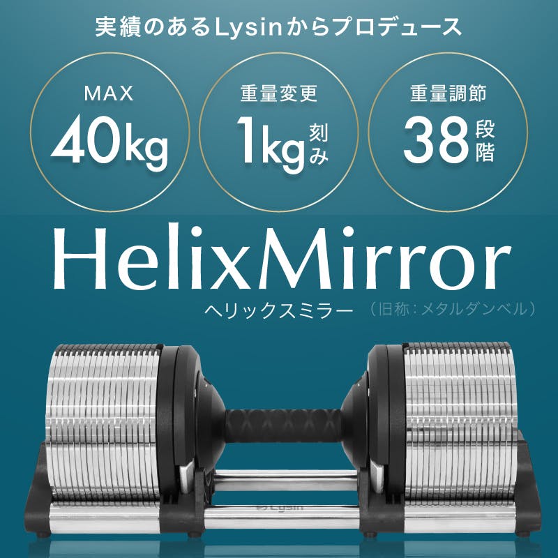 ライシン ヘリックスミラー 40kg 1kg刻み シルバー 1個 Lysin