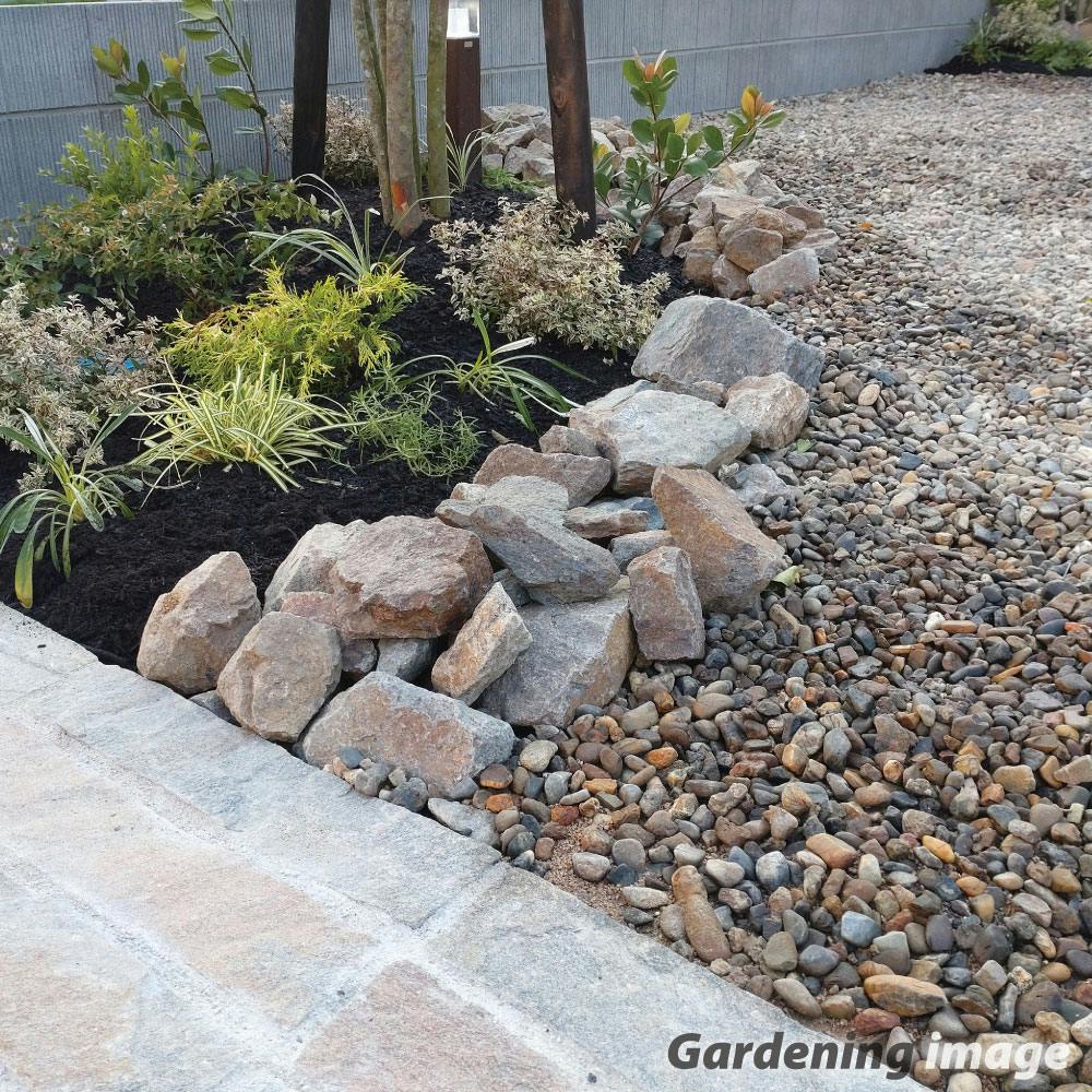 庭石 【ロックガーデン】 石 割栗石 【ワイルドロック L 220kg