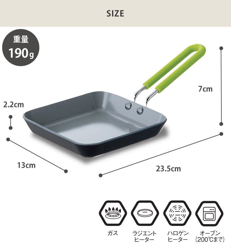 グリーンパン ミニ フライパン スクエア 12.5cm Greenpan Mini