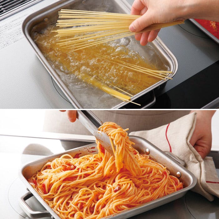 貝印 o.e.c. W角鍋 DY5204 IH対応【両手鍋 角型 深型 オーブン対応