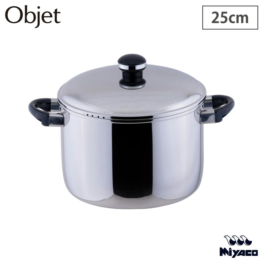 オブジェ ジャンボ 深型両手鍋 28cm ガス火 IH対応 宮崎製作所 OJ-41