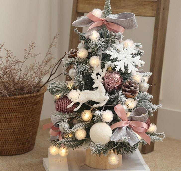 クリスマスツリー 卓上 45cm 65cm ミニツリー イルミネーション 卓上