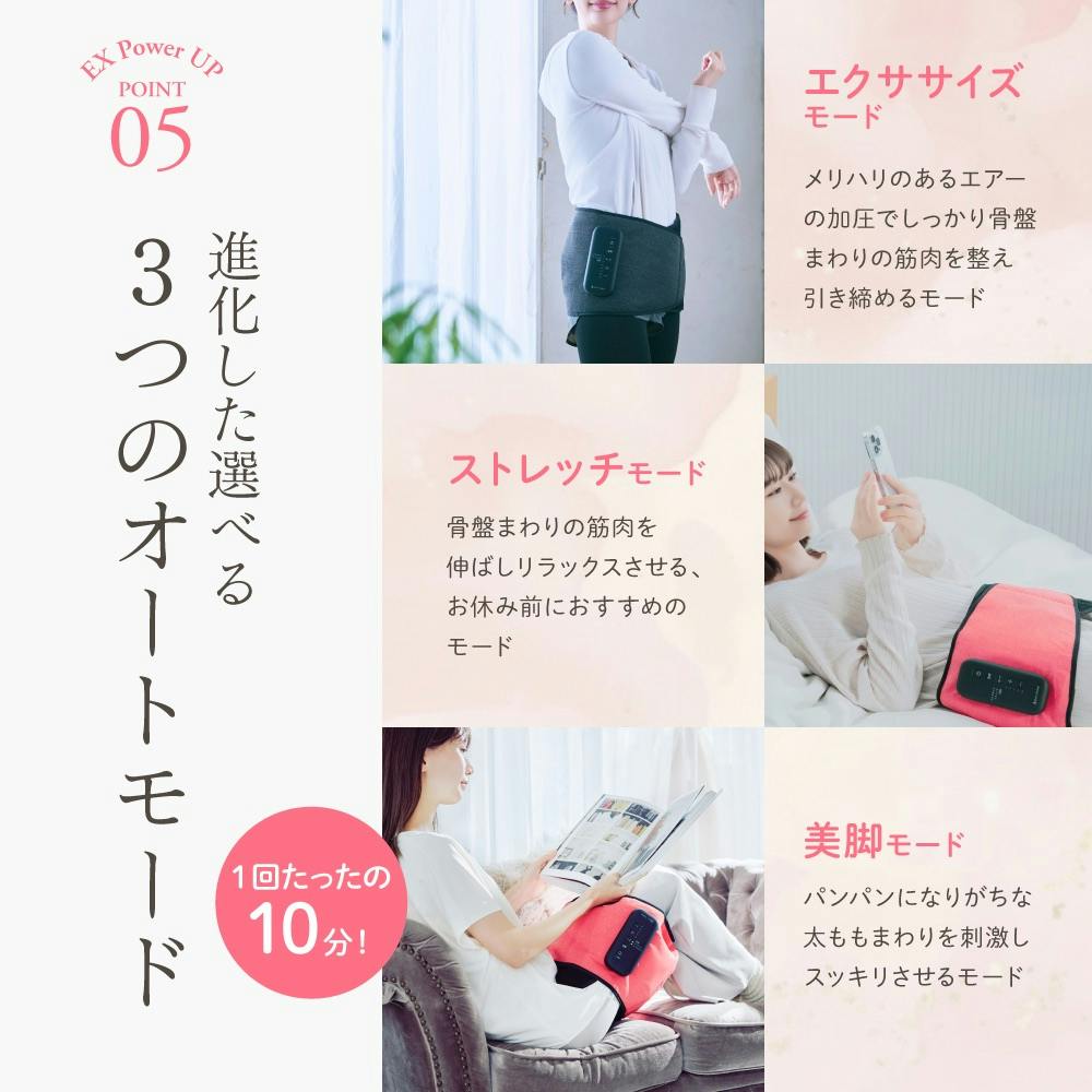 Micacoインスパイリング 骨盤ストレッチエアーベルトEX】 ちあふる