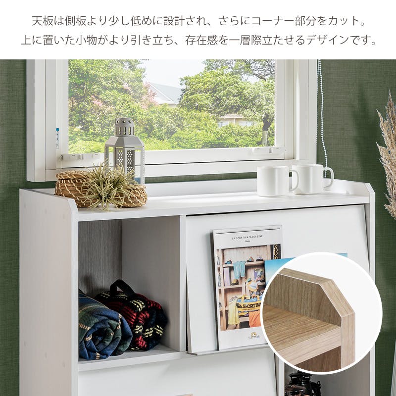 ディスプレイラック ALE-1260 ミドルタイプ／カラー：ホワイトウッド