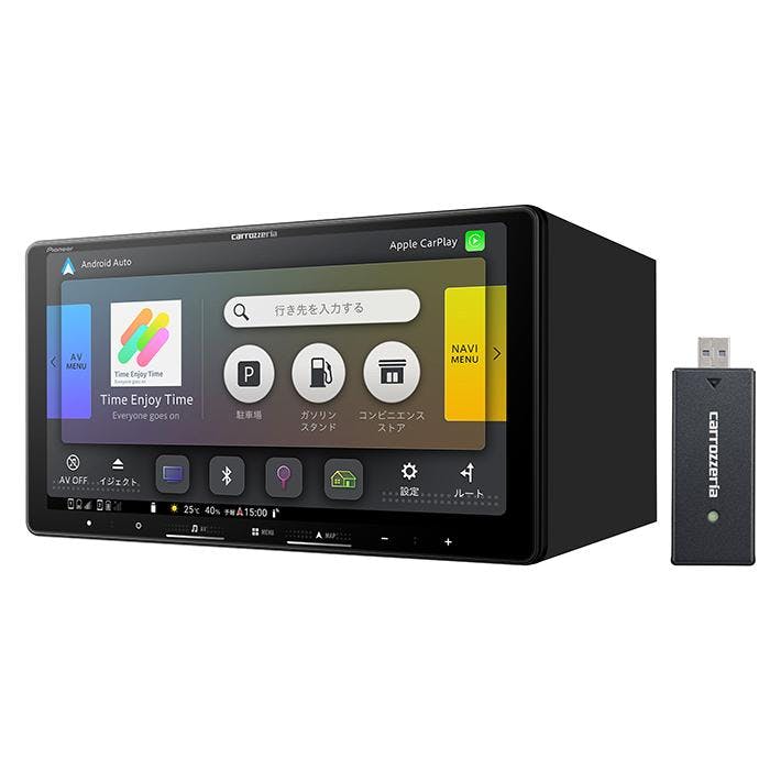 carrozzeria 楽ナビ 9V型HD/TV/DVD/CD/Bluetooth/USB/SD・ネットワーク