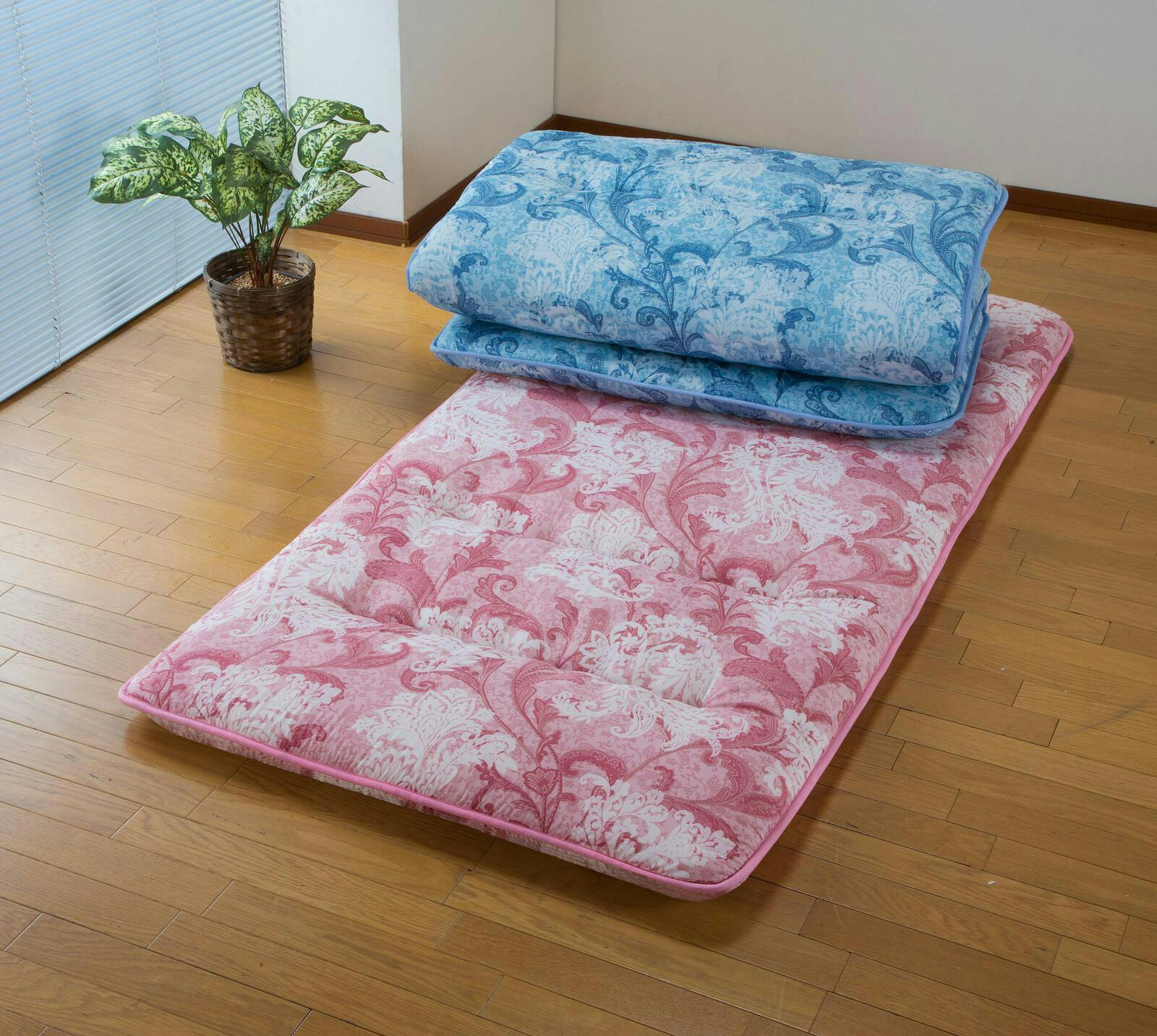 日本製 防ダニ・抗菌防臭加工ボリュームバランス敷布団 【ダブル 1枚