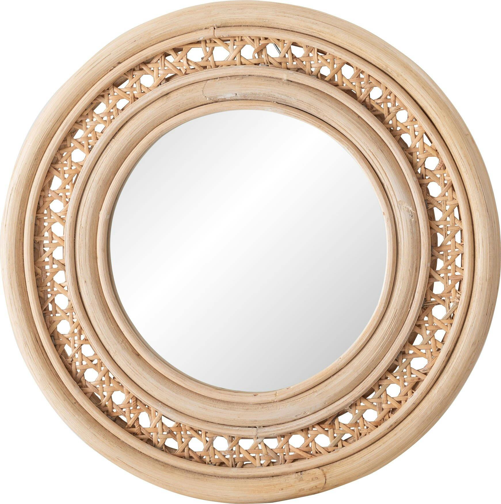 東谷 Room Essence ラタンミラー スタンド付き Size：27×10×24