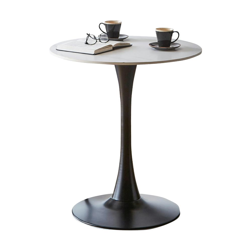 後藤家具物産 フォーク ラウンドテーブル ホワイト 70×70 CT-FK-WH