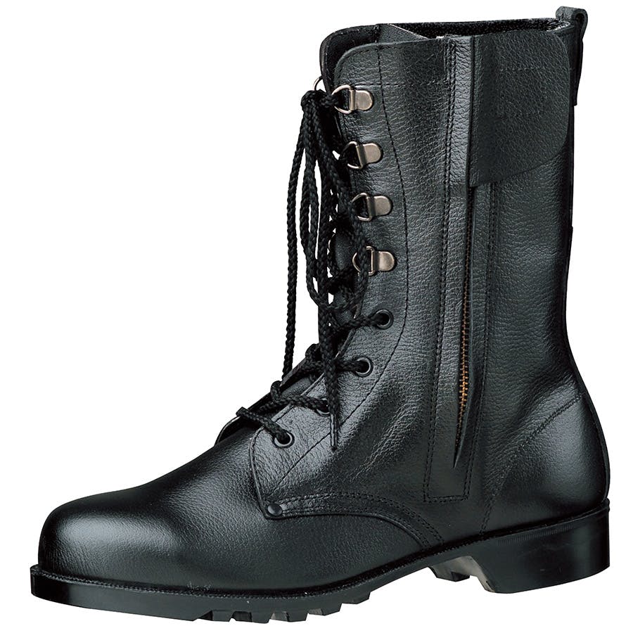 ミドリ安全 ゴム底安全靴 ブラック 27.0cm チャック メンズ レディース