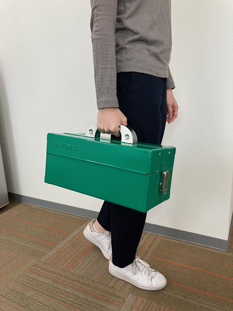 シグネット 両開きツールボックス グリーン 54023 工具箱 工具ケース
