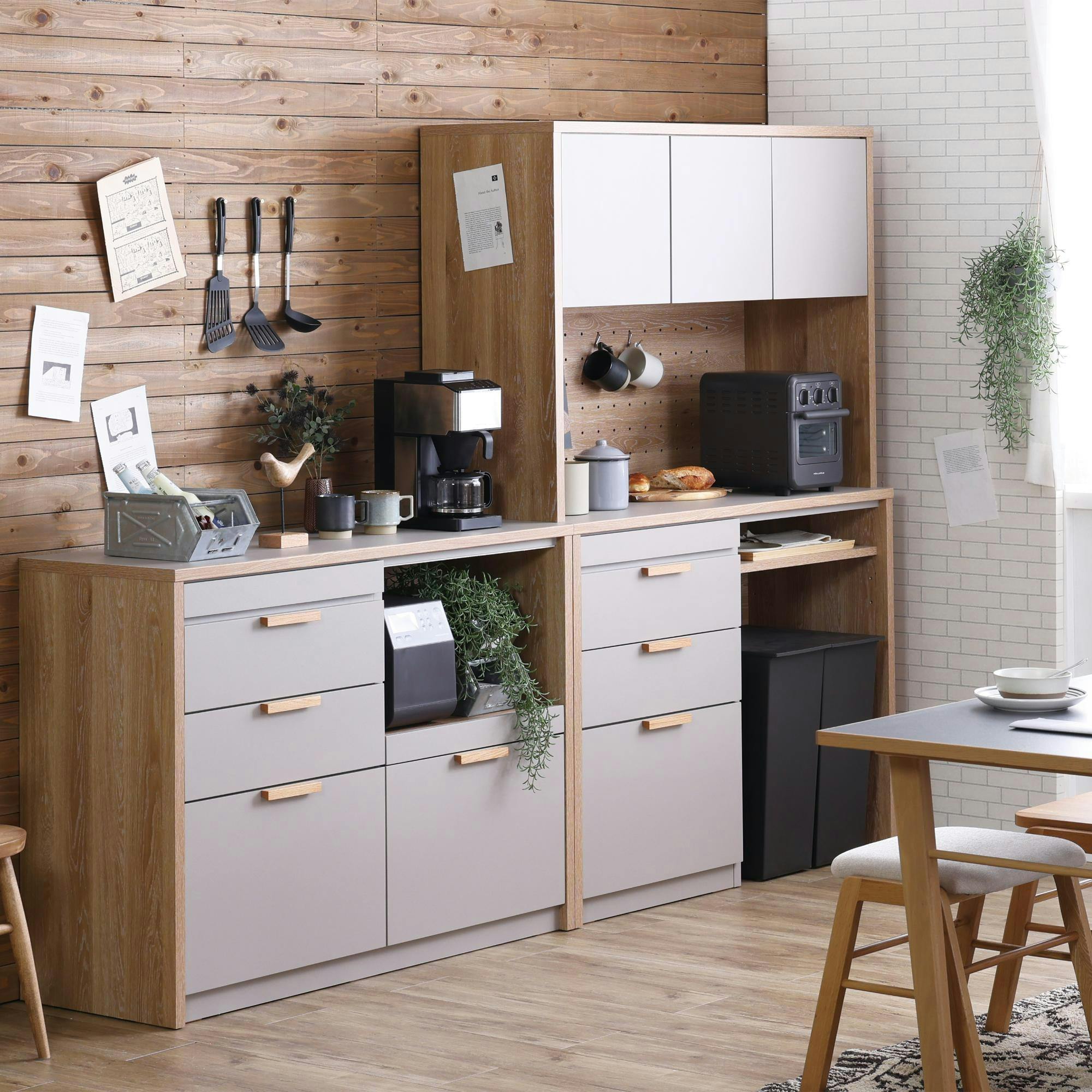 ニトリ 伸縮カウンター クオーレOP105WH キッチンカウンター 発送不可