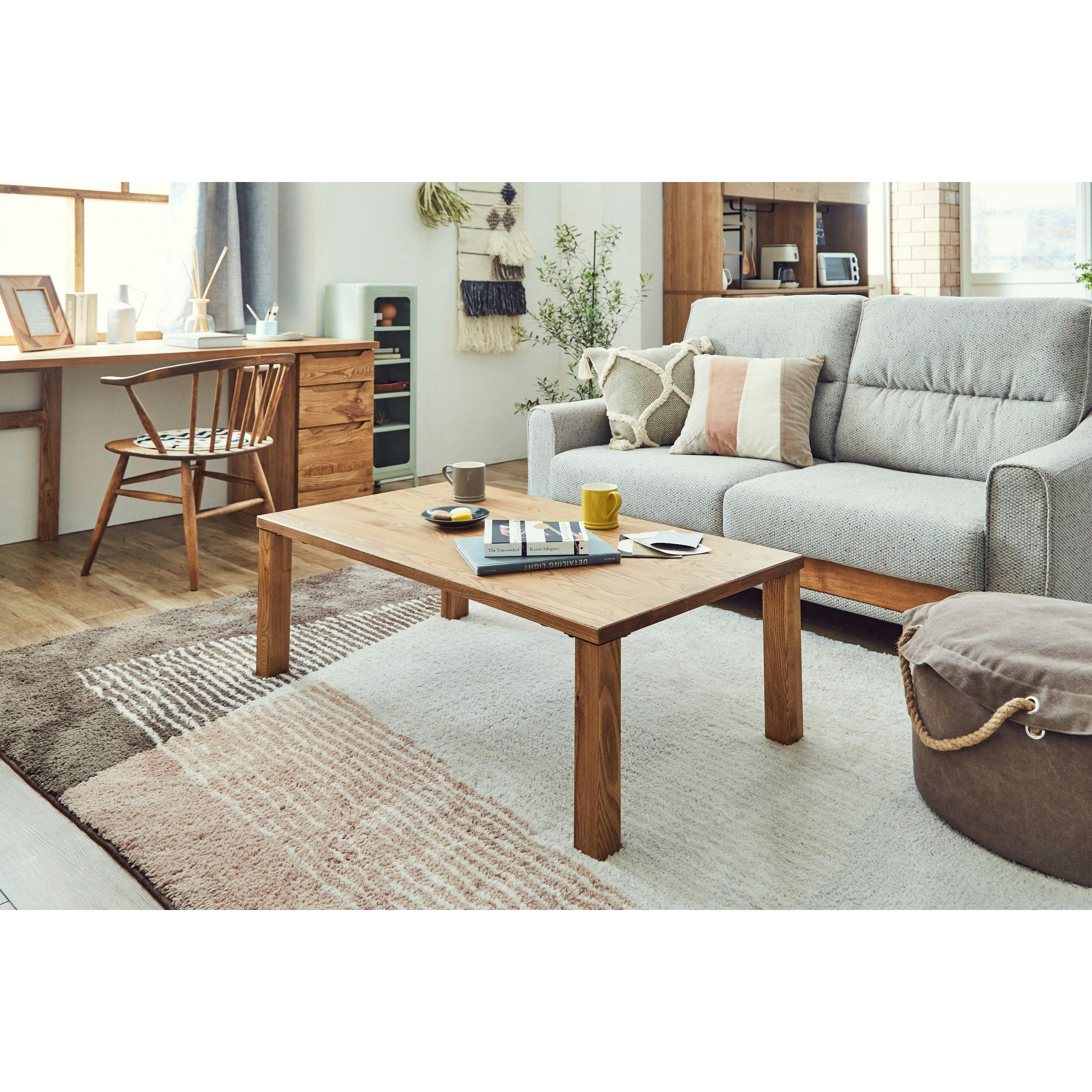 nora. センターテーブル ベラ ナチュラル リビングテーブル 木脚 木製