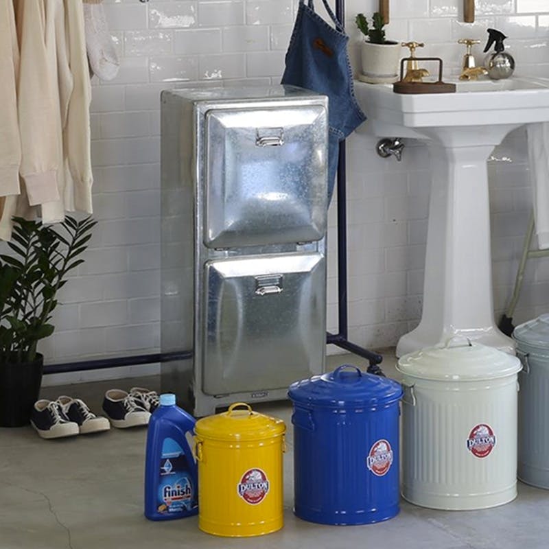 DULTON ダルトン トラッシュカン ダブルデッカー イエロー TRASH CAN