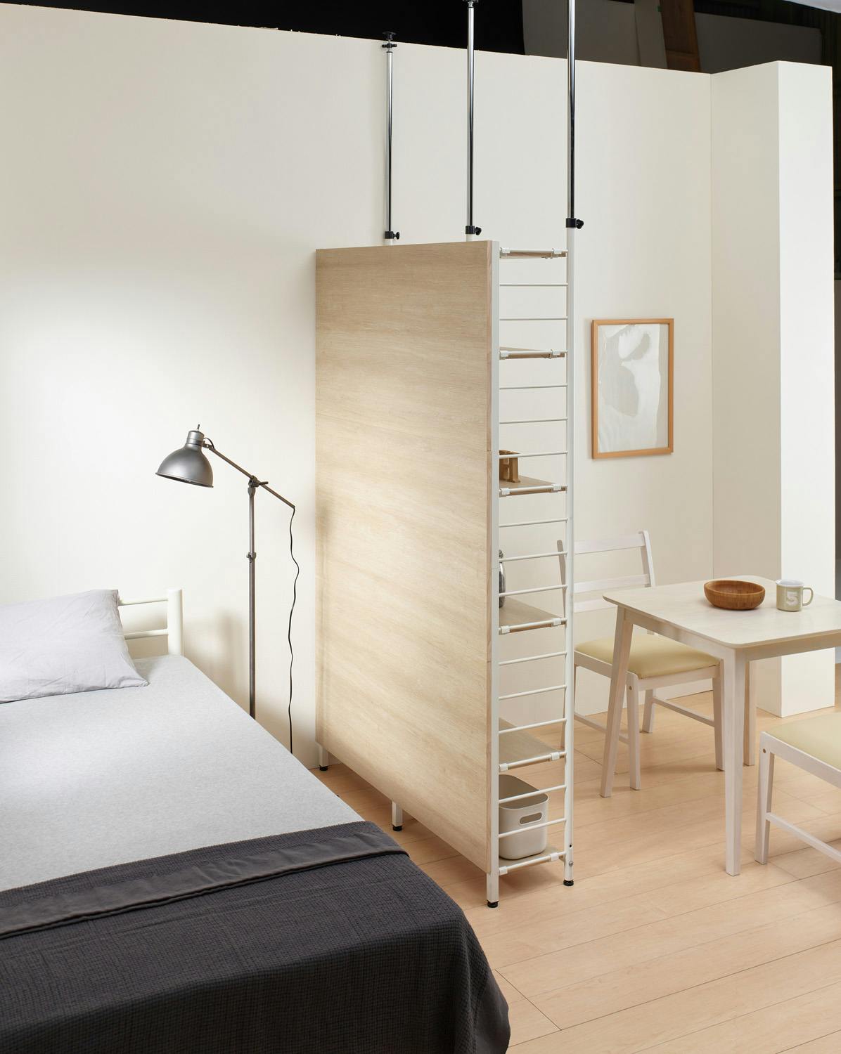 KOEKI 弘益 UTILITY HTR-P2(NA) スクリーンラック 117.5×30.5×208-290