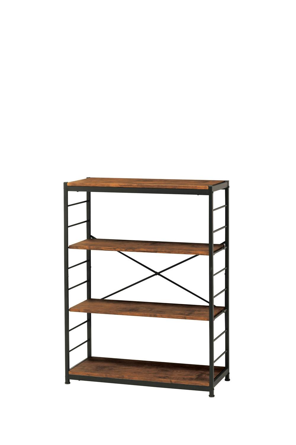 KOEKI 弘益 UTILITY VKR-4(BR) フリーラック4段 84×35×111 天板・底板