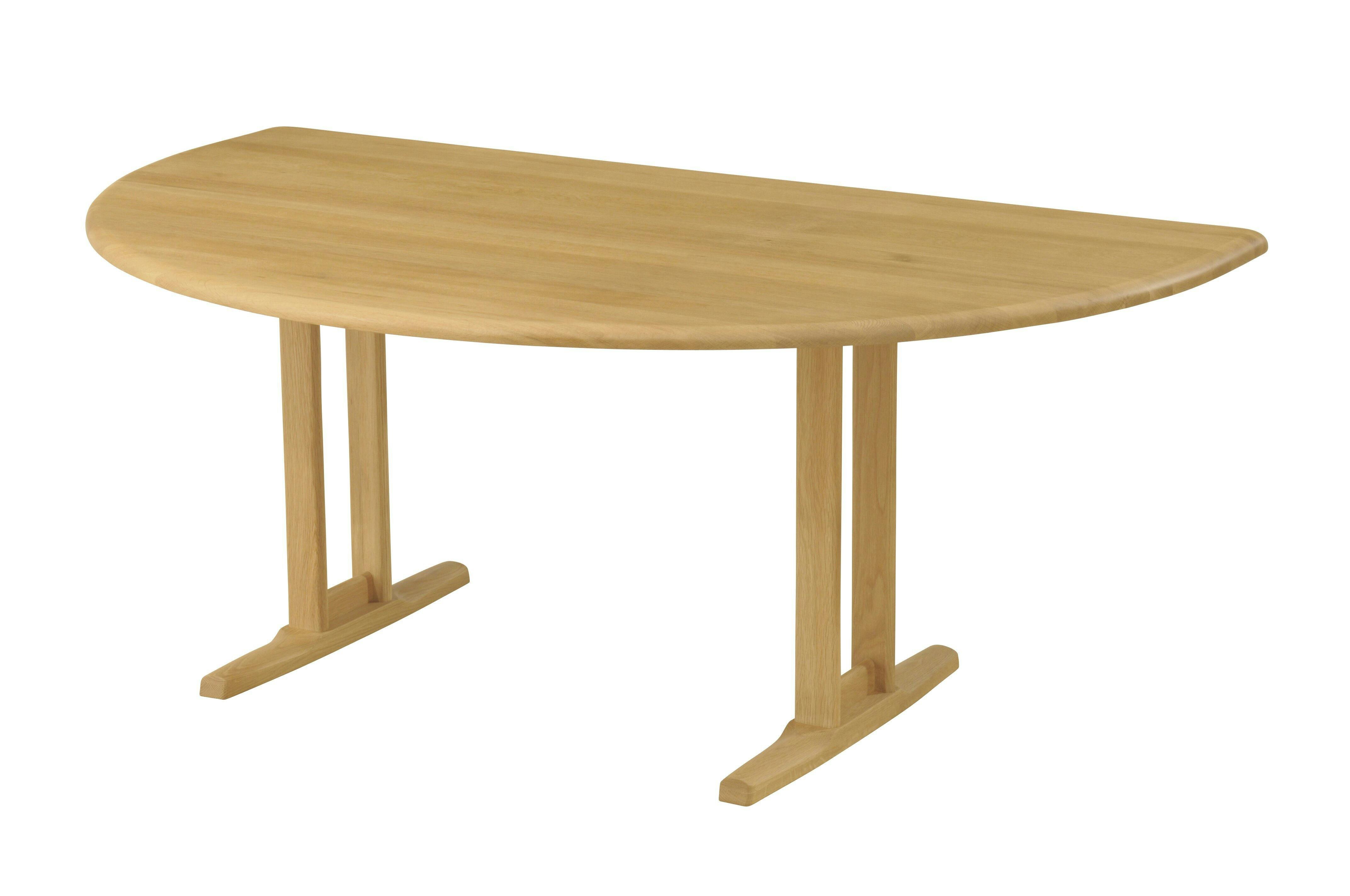 筑波産商 アルボル YUME2 160×100 半円 ダイニングテーブルT