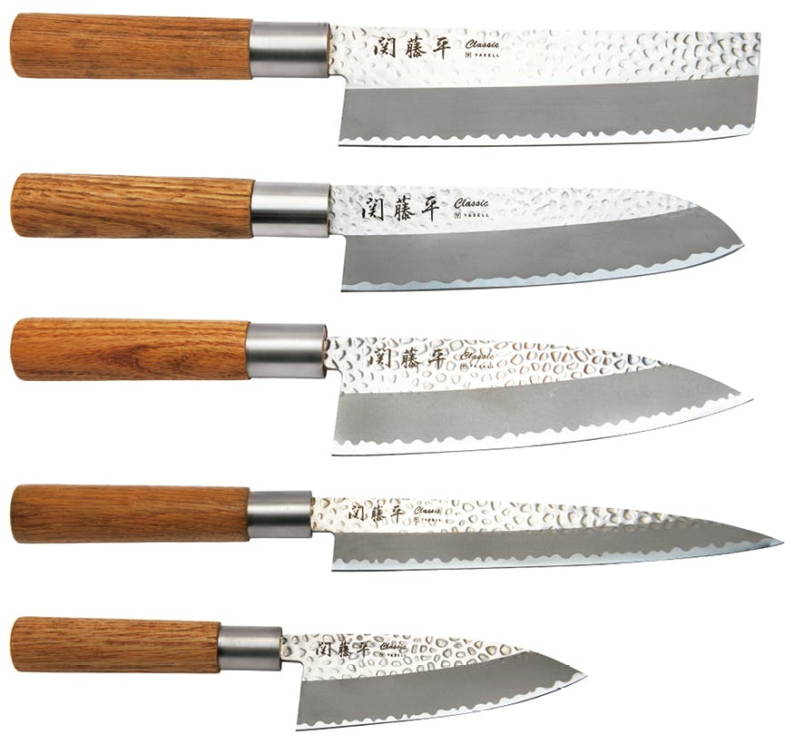 ヤクセル 関藤平Classic 5点セット (菜切・三徳・刺身・出刃・小出刃