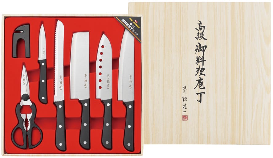 タマハシ 御料理包丁7PCセット 陳建一 包丁 4975192093184 CK-545