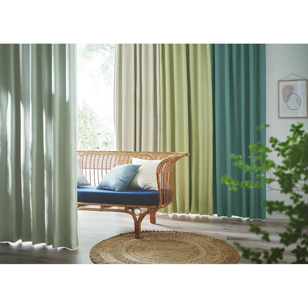 Eco de Happiness 【1級遮光】 (アイボリー) 200cm×140cm 幅100×2枚組