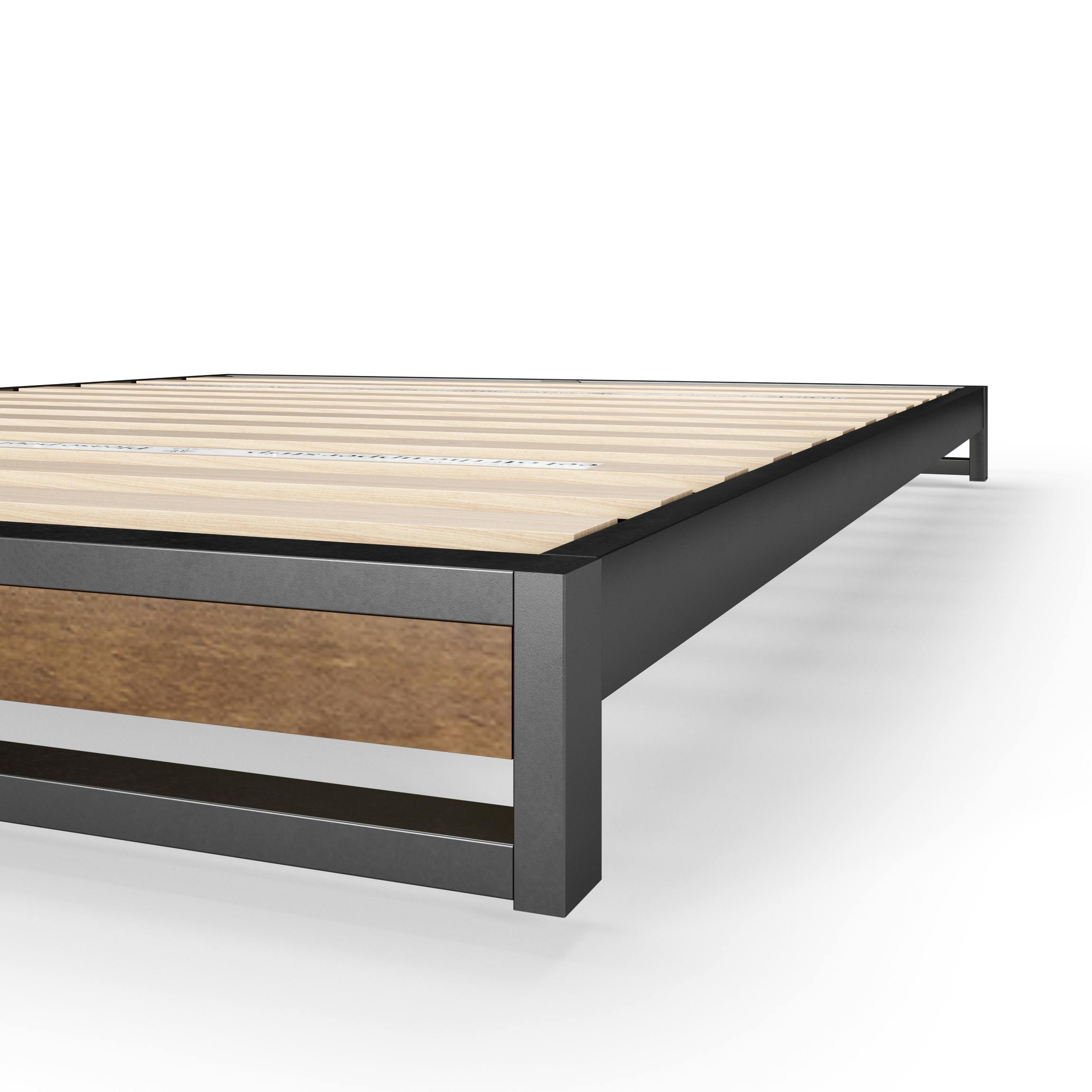 ZINUS(ジヌス) Suzanne すのこ ベッドフレーム ヘッドなし 15cm ダブル