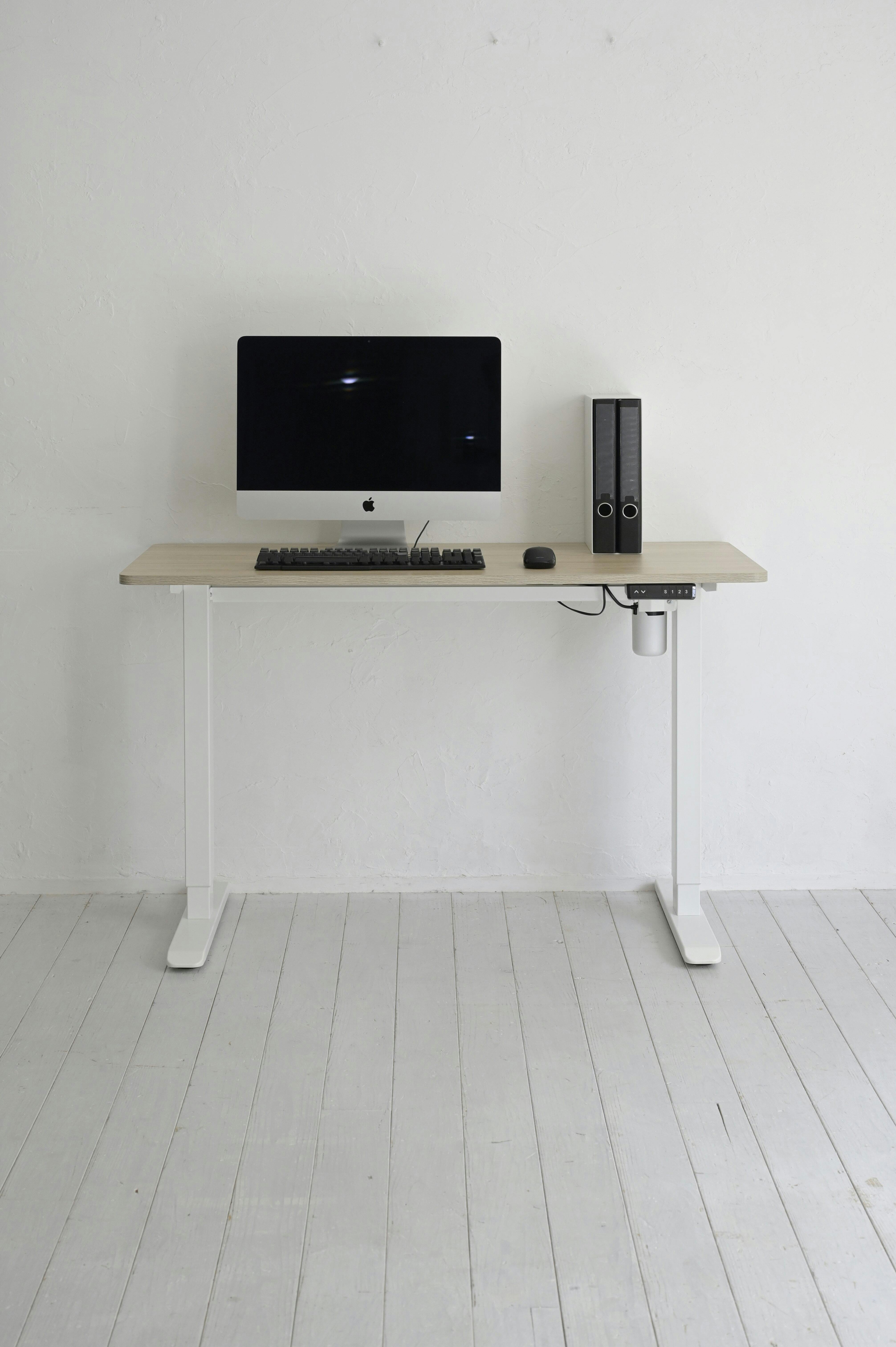 YAMAZEN(山善) 電動昇降デスクエントリーモデル AED1260(WO/MWH) R9P61