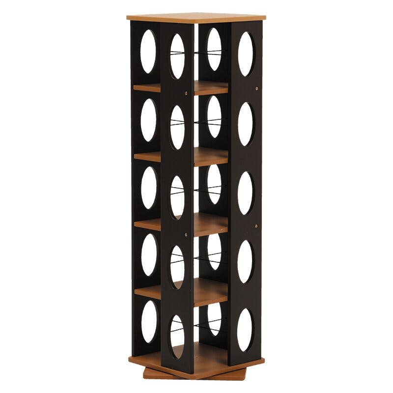 萩原スリーアイ HAGIHARA 回転ラック MUD-7180BR ナチュラル/ブラウン