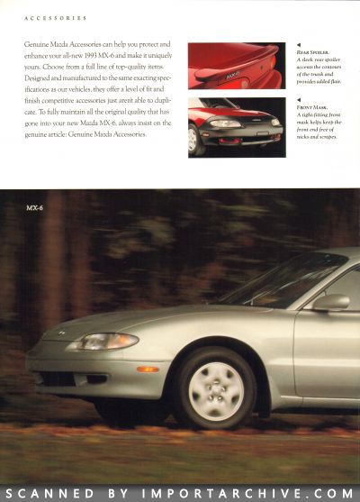 1993 Mazda MX-6 Brochure - ImportArchive