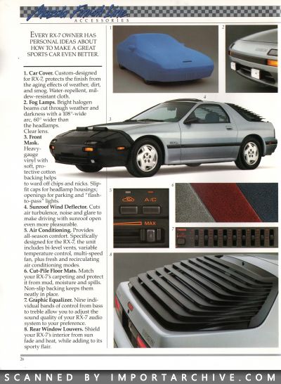 1987 Mazda RX-7 Brochure (Early Version) - ImportArchive