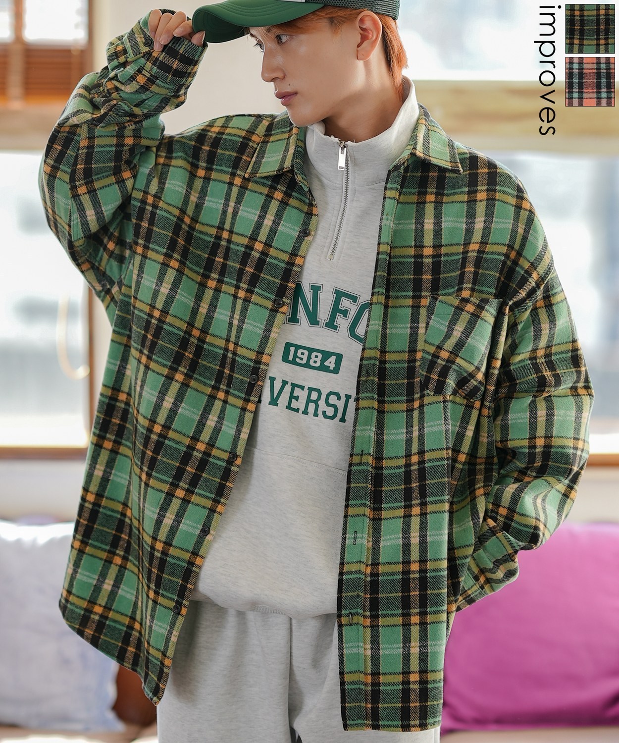 チェックシャツジャケット