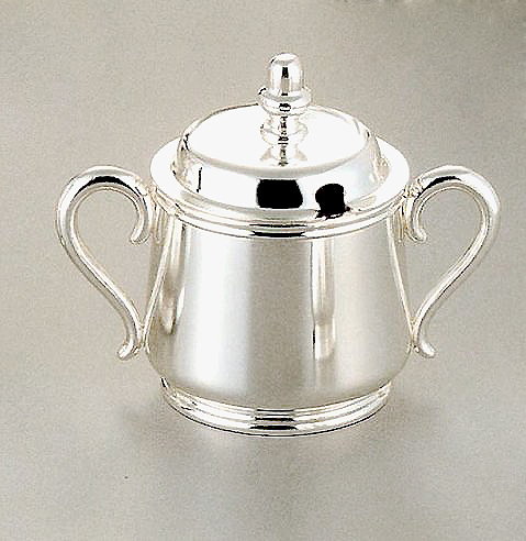 早川シルバー東型シュガーポット7人用約400cc洋白ニッケルシルバー