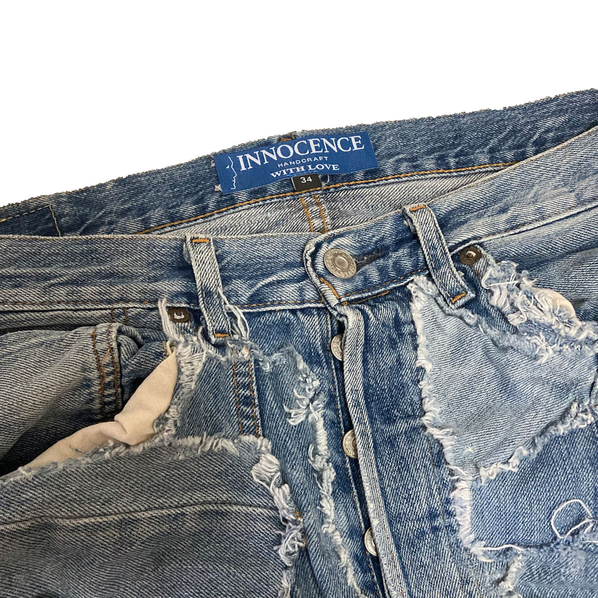 INNOCENCE PATCHWORK DENIM PANTS – INNOCENCE NYC