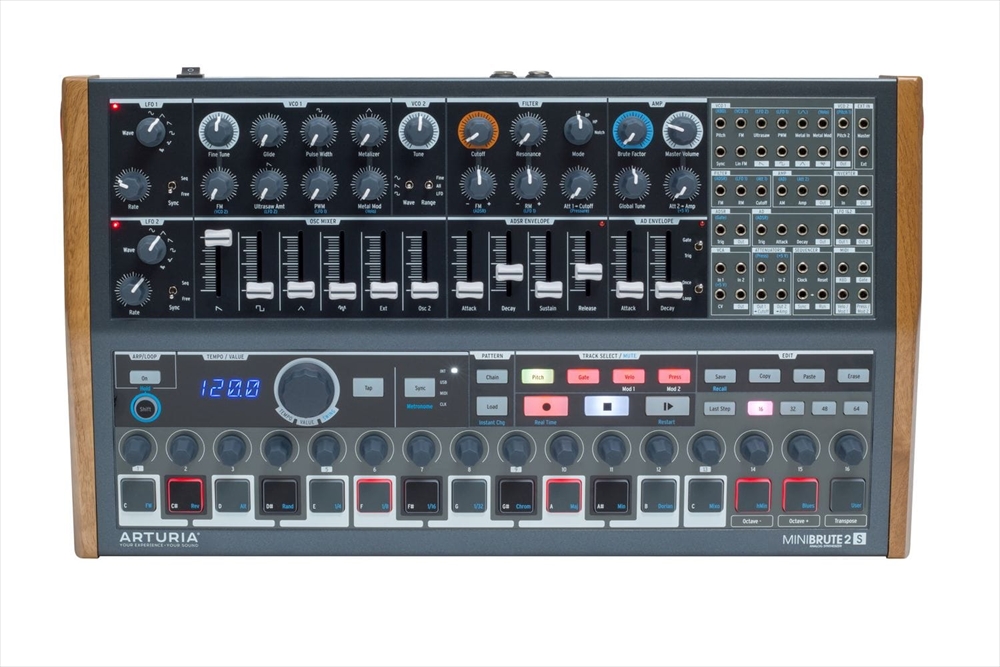 Arturia ” MiniBrute 2S ” | シーケンサー内蔵でライブ演奏できる