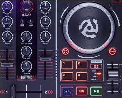 世界発！ミラーボール搭載 DJコントローラー NUMARK PartyMix