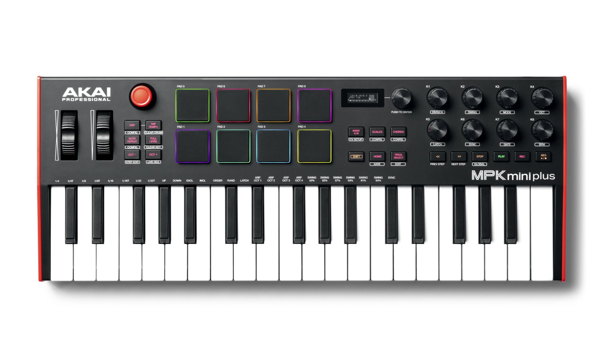 AKAI MPK mini plus | ポリフォニック・64ステップ・シーケンサー搭載